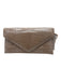 Judith Leiber Champagne Beige Leather Croc Print Envelope Inside Pocket Bag Champagne Beige / Small