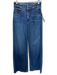 Ramy Brook Size 28 Med Wash Cotton Denim Button Detail Contrast Stitch Jeans Med Wash / 28