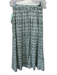 Mirth Size M Green & Cream Cotton Fish Puff Sleeve Midi Skirt Set Green & Cream / M