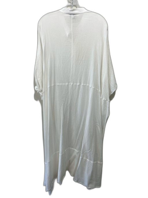 Goop G. Label Size M/L White Cotton Button Down Dolman Sleeve Maxi Dress White / M/L