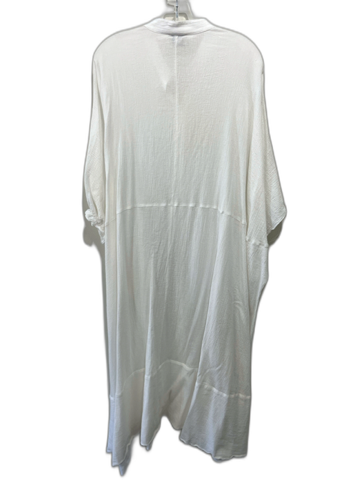 Goop G. Label Size M/L White Cotton Button Down Dolman Sleeve Maxi Dress White / M/L
