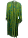 Poupette St. Barth Size One Size Green Viscose Floral Kimono Robe Green / One Size