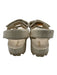 Prada Shoe Size 41 Cream Patent Leather Quilted Velcro Straps Logo Sandals Cream / 41