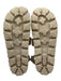 Prada Shoe Size 41 Cream Patent Leather Quilted Velcro Straps Logo Sandals Cream / 41