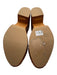 Chloe Shoe Size 41 Cognac Brown Leather Upper Wood Gold Tone Hardware Clogs Cognac Brown / 41