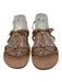 Christian Dior Shoe Size 41 Beige Pink Lambskin Leather Knotted Strappy Sandals Beige Pink / 41