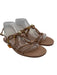 Christian Dior Shoe Size 41 Beige Pink Lambskin Leather Knotted Strappy Sandals Beige Pink / 41