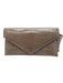 Judith Leiber Champagne Beige Leather Croc Print Envelope Inside Pocket Bag Champagne Beige / Small