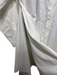 Balenciaga Size 36 White Cotton Long Sleeve Button Up & Collar Side Slits Dress White / 36