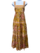Zimmermann Size 3 marigold yellow & orange Cotton Gathered Empire Waist Dress marigold yellow & orange / 3