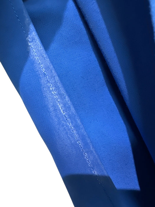 J Wanderson Size 6 Royal Blue & Tan Cotton Blend Faux Leather Trim Dress Royal Blue & Tan / 6