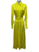 Christopher John Rogers Size Small Yellow Viscose Long Sleeve Polka Dot Dress Yellow / Small