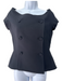 Christian Dior Size 6 Black Wool & Silk Cap Sleeve Off the Shoulder Jacket Black / 6