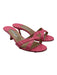 Manolo Blahnik Shoe Size 41.5 Bubblegum Pink Patent Leather Kitten Heel Mules Bubblegum Pink / 41.5