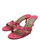 Manolo Blahnik Shoe Size 41.5 Bubblegum Pink Patent Leather Kitten Heel Mules Bubblegum Pink / 41.5
