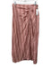 Vanessa Bruno Size 40 Pink, White & Brown Cotton & Viscose Side Zip Tie Skirt Pink, White & Brown / 40