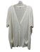 R13 Size Large White Linen Knit Short Sleeve Button Up Boxy Sweater White / Large