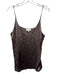 L'agence Size M Mocha Silk Spaghetti Strap V Neck Cami Top Mocha / M