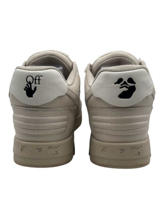 Off White Shoe Size 41 Beige & Cream Leather Upper Arrow Lace Up Sneakers Beige & Cream / 41