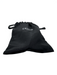 Christian Dior Black Satin Rhinestone Silver Hardware Logo Clutch Bag Black / Small