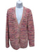 Gabriela Hearst Size L Pink, Cream, Orange, Purple Cashmere Stripe Cardigan Pink, Cream, Orange, Purple / L
