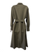 Victoria Beckham Size 8 Olive Green Wool Utility Shoulder Shirt dress Dress Olive Green / 8
