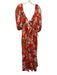 Mara Hoffman SWIM Size Large Red, Pink, Green Cotton Half Puff Sleeve Dress Red, Pink, Green / Large