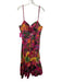 Farm Rio Size XL Pink, Green, Orange Cotton Sleeveless Animals & Plants Dress Pink, Green, Orange / XL