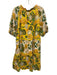 Farm Rio Size XL Yellow, Green, Orange Cotton Half Puff Sleeve Pineapple Dress Yellow, Green, Orange / XL