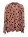 Lirika Matoshi Size XXL Pink, Red, Green Long Sleeve Strawberry Button Front Top Pink, Red, Green / XXL