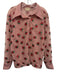 Lirika Matoshi Size XXL Pink, Red, Green Long Sleeve Strawberry Button Front Top Pink, Red, Green / XXL