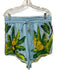Farm Rio Size XL Blue, Green, Yellow Viscose Blend Long Sleeve Bananas Short Set Blue, Green, Yellow / XL