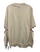 Ivy Park Size Small Beige & Red Cotton Blend Long Sleeve lace up Ribbed Sweater Beige & Red / Small