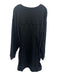 Adidas Size XL Black Cotton Long Sleeve Logo Snap Button Dress Black / XL