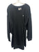 Adidas Size XL Black Cotton Long Sleeve Logo Snap Button Dress Black / XL