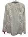 Banana Republic Size 16 White Cotton Blend Long Sleeve Button Front Collar Top White / 16