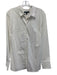 Banana Republic Size 16 White Cotton Blend Long Sleeve Button Front Collar Top White / 16