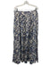 Forever That Girl Size Large Blue & White Cotton Ruffle Cap Sleeve Skirt Set Blue & White / Large