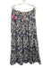 Forever That Girl Size Large Blue & White Cotton Ruffle Cap Sleeve Skirt Set Blue & White / Large