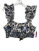 Forever That Girl Size Large Blue & White Cotton Ruffle Cap Sleeve Skirt Set Blue & White / Large