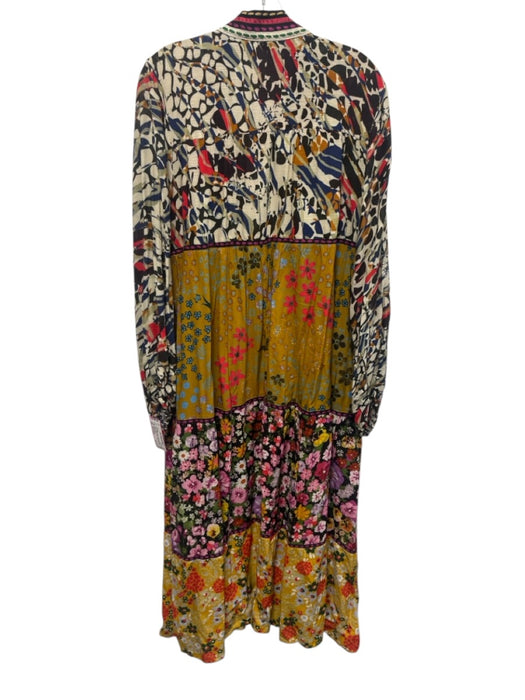 Conditions Apply Size One Size Black & Multi Viscose Long Sleeve Maxi Cardigan Black & Multi / One Size