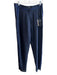 Emporio Armani Size 40 Blue Silk High Rise Zip Flap Closure Straight Leg Pants Blue / 40