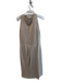 Giam Battista Valli Size 44 Beige Silk Sleeveless solid color Knit Dress Beige / 44