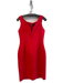 Nicholas Size 10 Red Polyester Sleeve Cut Outs Back Zip Cut Out Detail Dress Red / 10