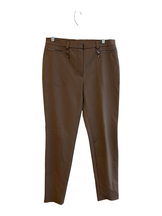Escada Size 40 Olive Green Polyester High Rise Zip Fly Zip Pocket Pants Olive Green / 40