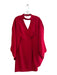 Trina Turk Size 6 Red Polyester Batwing Sleeves V Neck Back Zip High Neck Dress Red / 6