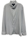 Mizzen + Main Size XL White & Blue Synthetic Dots Button Up Long Sleeve Shirt White & Blue / XL