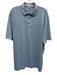 Peter Millar Size XL Blue Synthetic Solid Athletic Polo Men's Long Sleeve Shirt Blue / XL