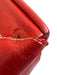 Loewe Red Leather Side Pockets Zip Top Travel Bag Duffle Bag Red