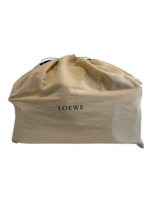 Loewe Red Leather Side Pockets Zip Top Travel Bag Duffle Bag Red